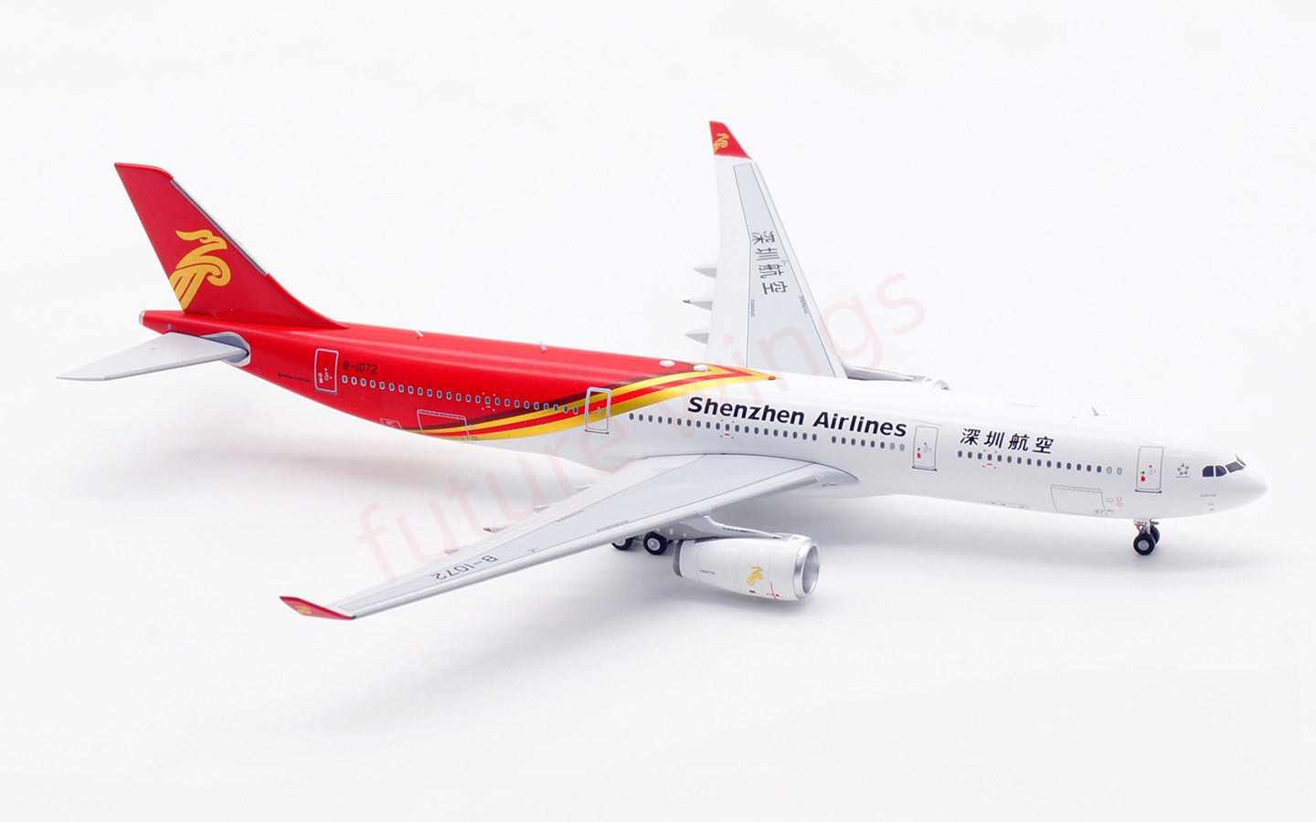 1:400 Aviation400 ShenZhen Airlines A330-300 B-1072 Aircraft Model Free Tractor+Stand