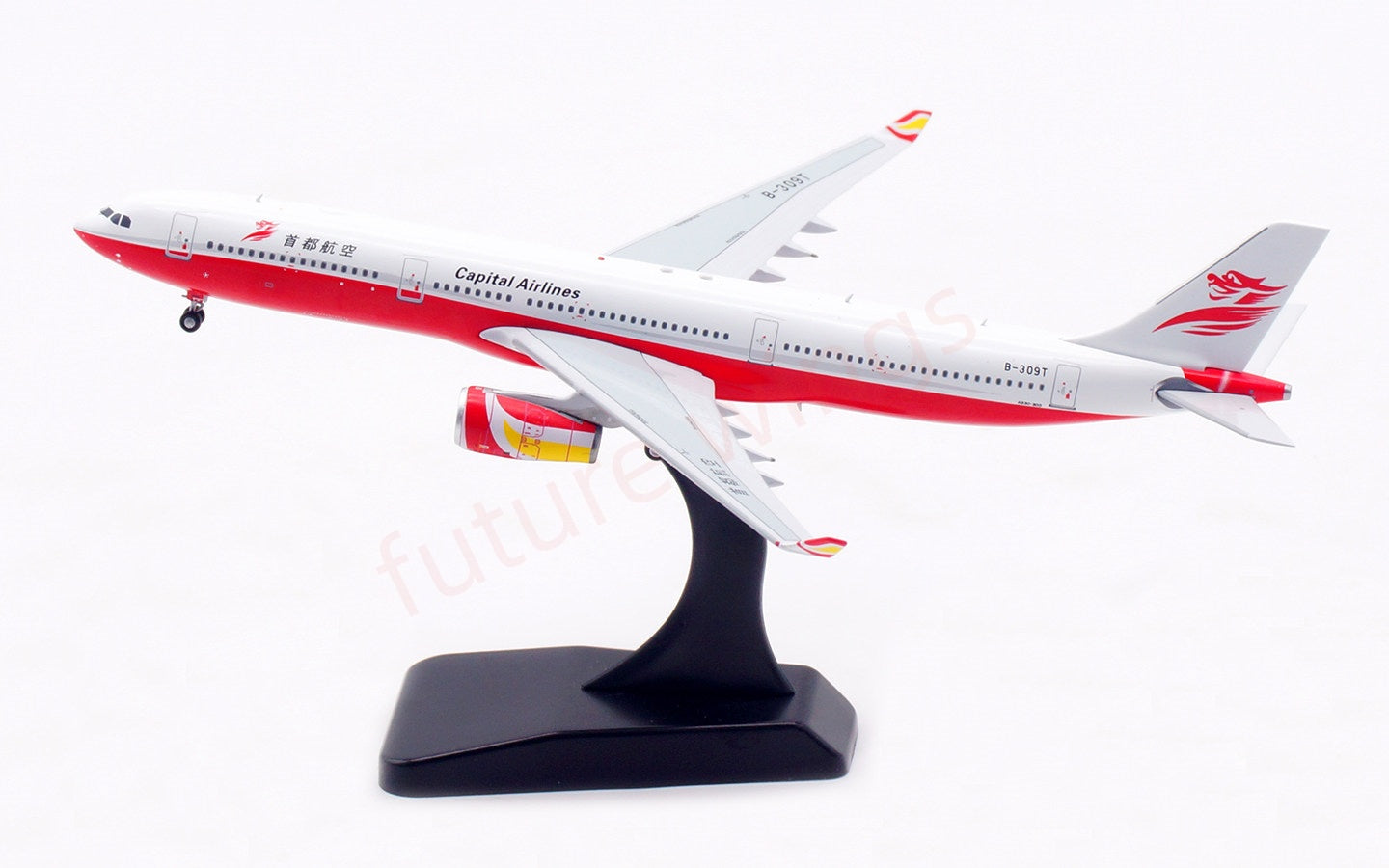 1:400 Aviation400 Capital Airlines A330-300 B-309T Aircraft Model Free Tractor+Stand