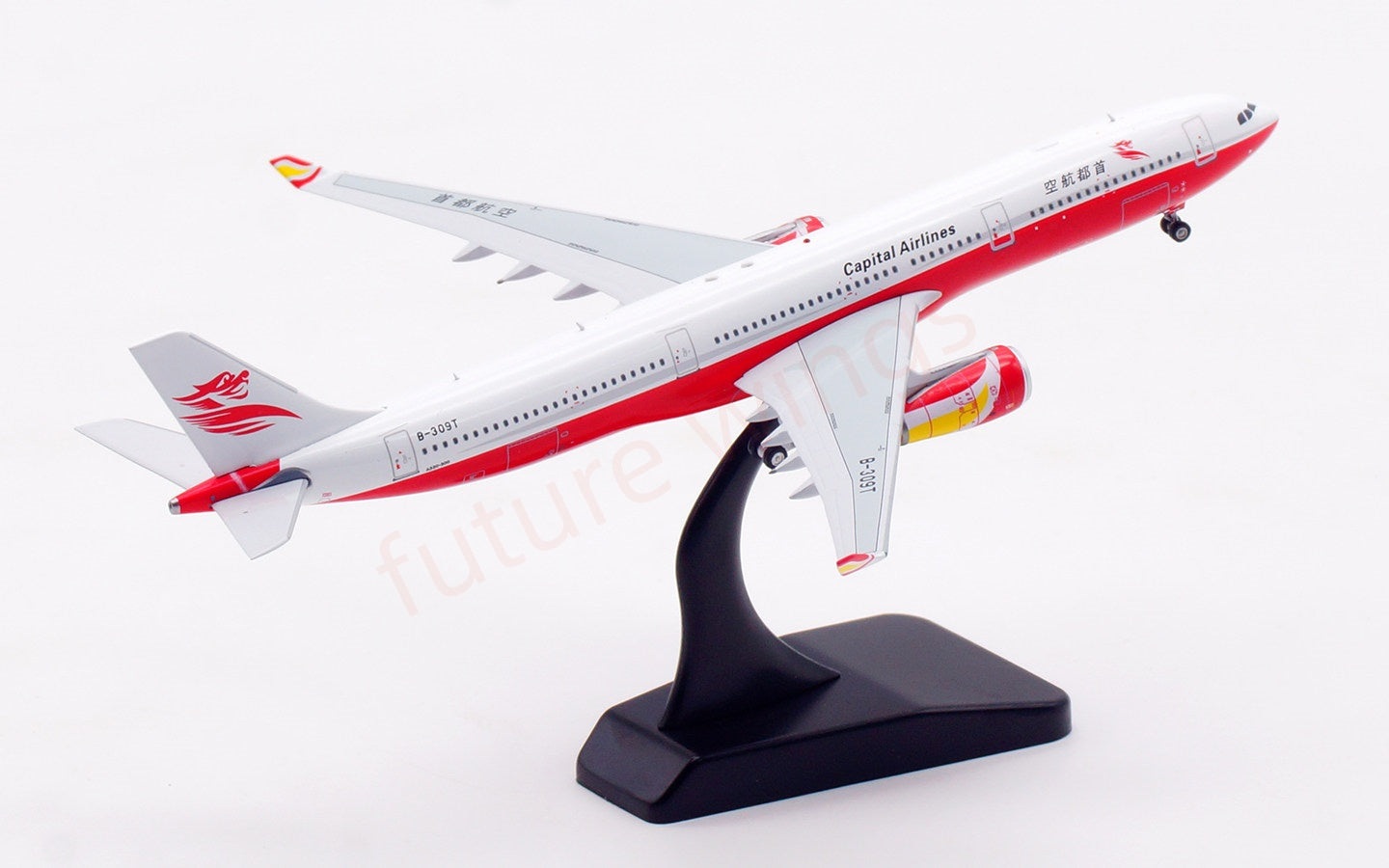 1:400 Aviation400 Capital Airlines A330-300 B-309T Aircraft Model Free Tractor+Stand