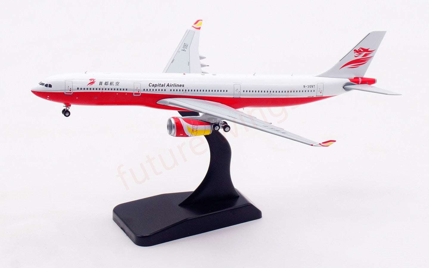 1:400 Aviation400 Capital Airlines A330-300 B-309T Aircraft Model Free Tractor+Stand