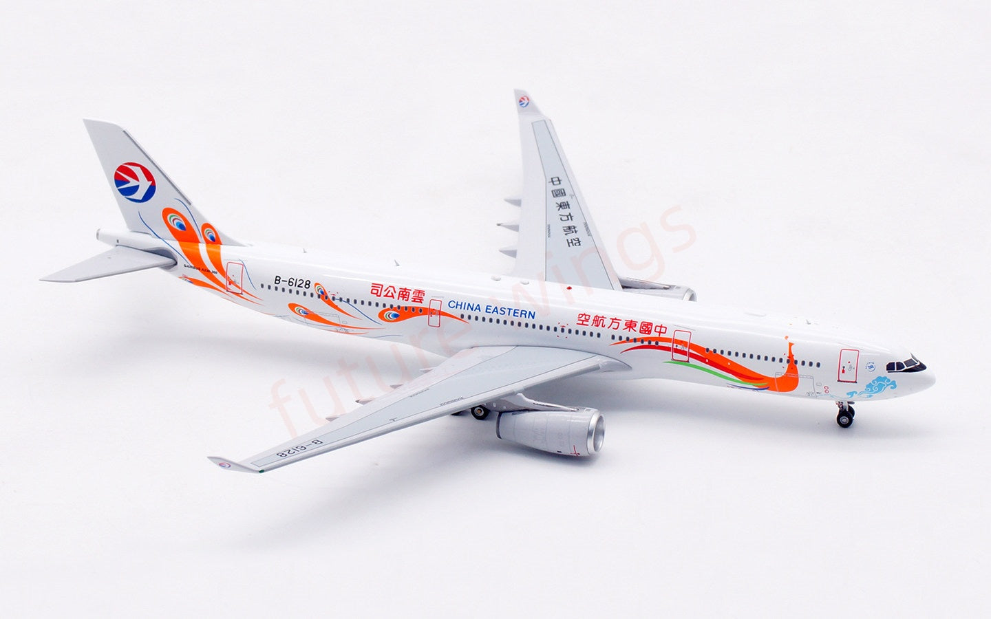 1:400 Aviation400 China Eastern Airlines A330-300 B-6128 Aircraft Model Free Tractor+Stand