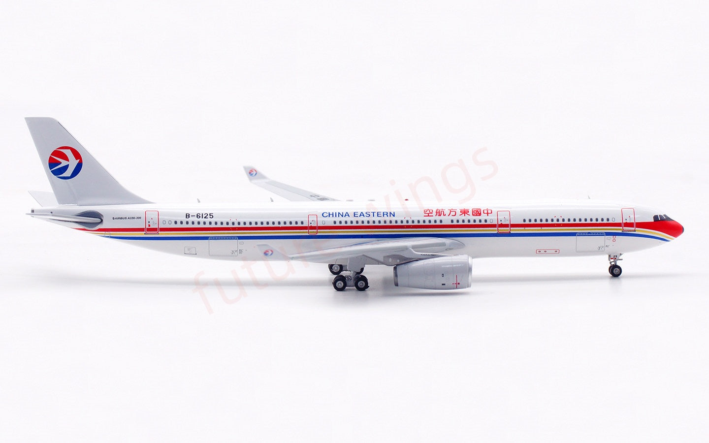 1:400 Aviation400 China Eastern Airlines A330-300 B-6125 B-6095 Aircraft Model Free Tractor+Stand