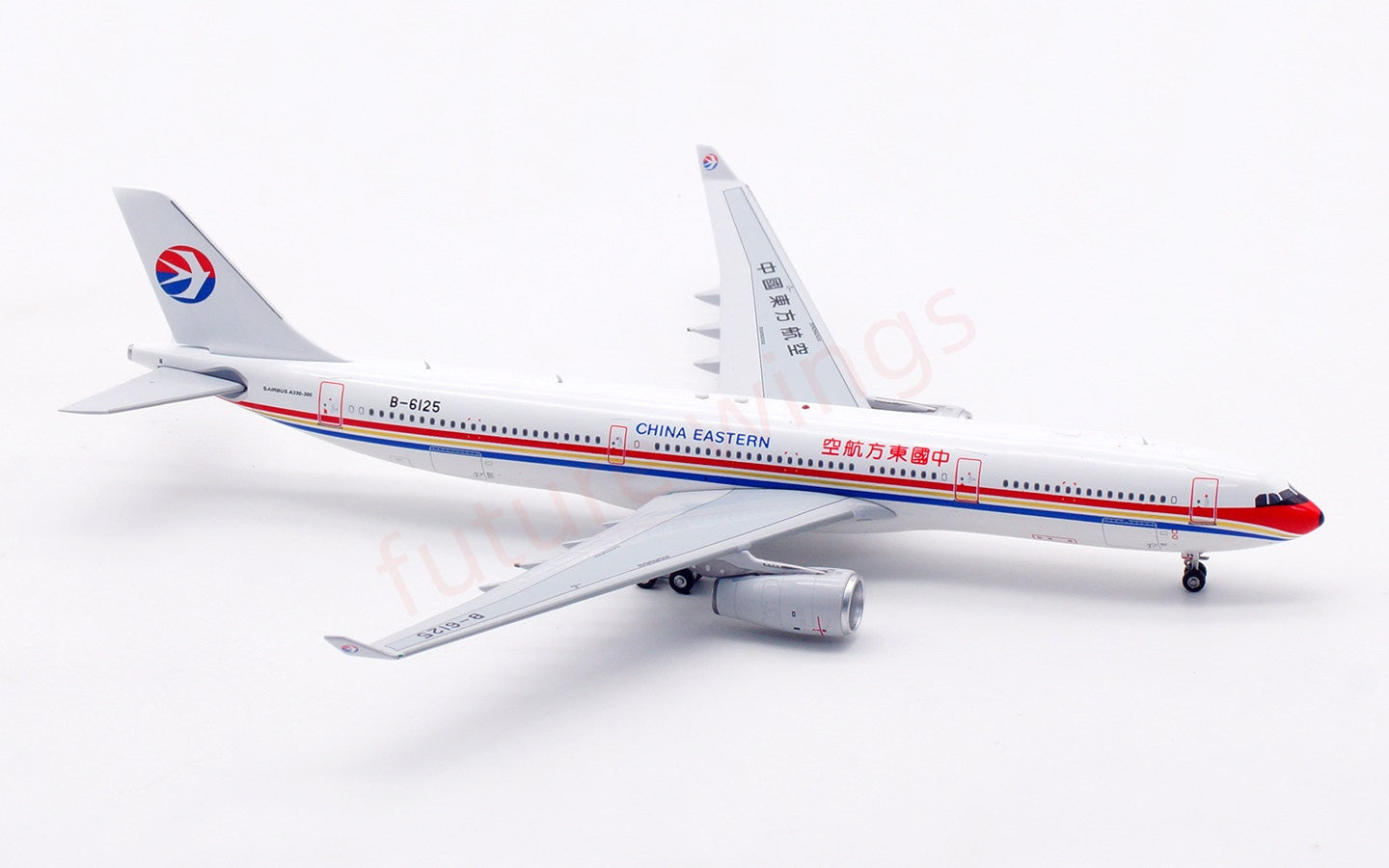 1:400 Aviation400 China Eastern Airlines A330-300 B-6125 B-6095 Aircraft Model Free Tractor+Stand