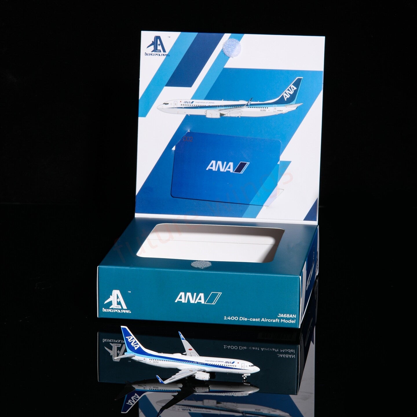 1:400 AeroPolaris ANA B737-800 JA68AN Aircraft Model+Free Tractor