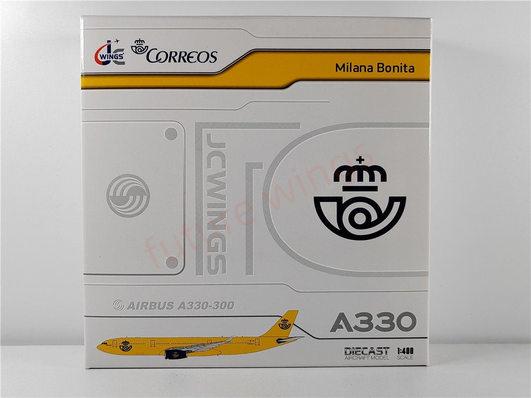 1:400 JC Wings LH4282 Correos A330-300 EC-LXA Aircraft Model+Free Tractor