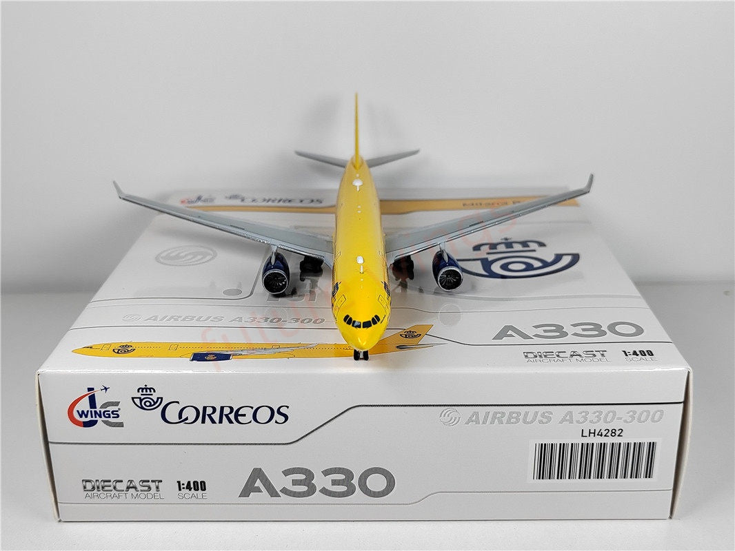 1:400 JC Wings LH4282 Correos A330-300 EC-LXA Aircraft Model+Free Tractor