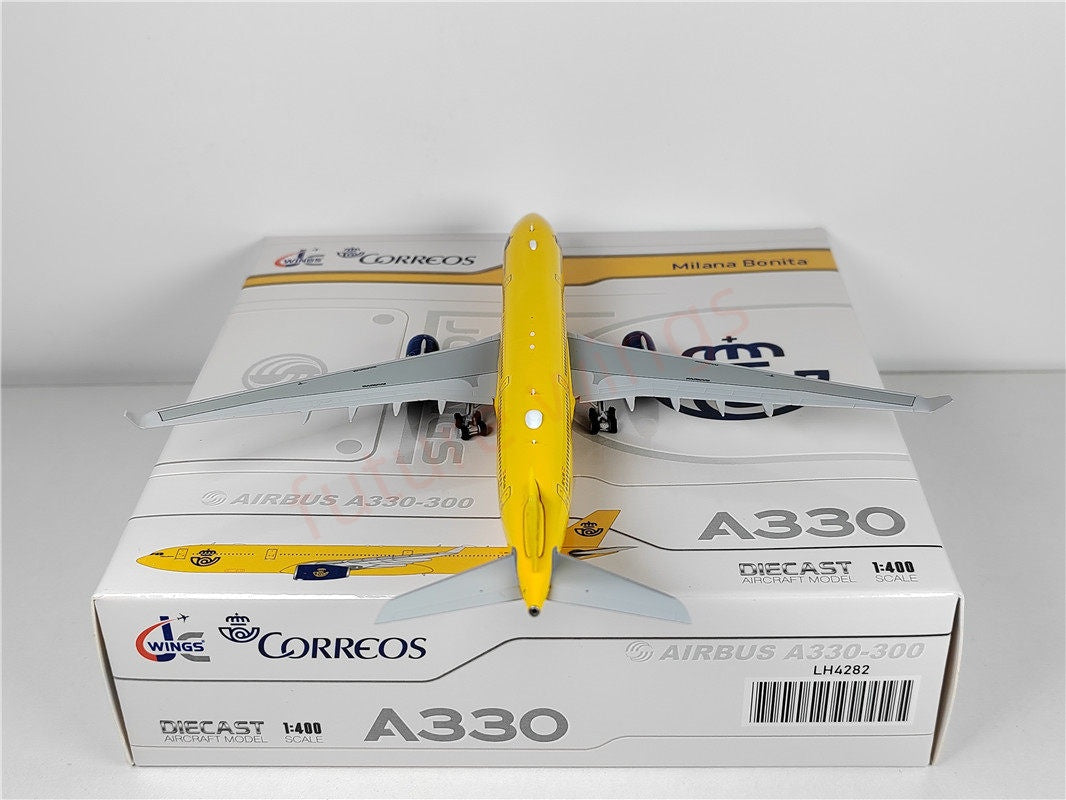 1:400 JC Wings LH4282 Correos A330-300 EC-LXA Aircraft Model+Free Tractor