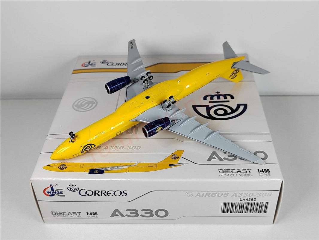 1:400 JC Wings LH4282 Correos A330-300 EC-LXA Aircraft Model+Free Tractor