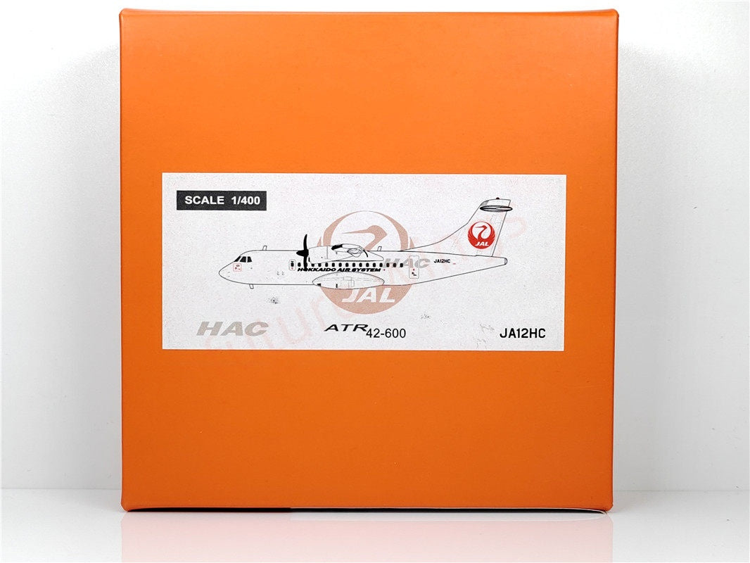 1:400 JC Wings EW4AT4005 Japan Airlines JAL ATR-42 JA12HC Aircraft Model+Free Tractor