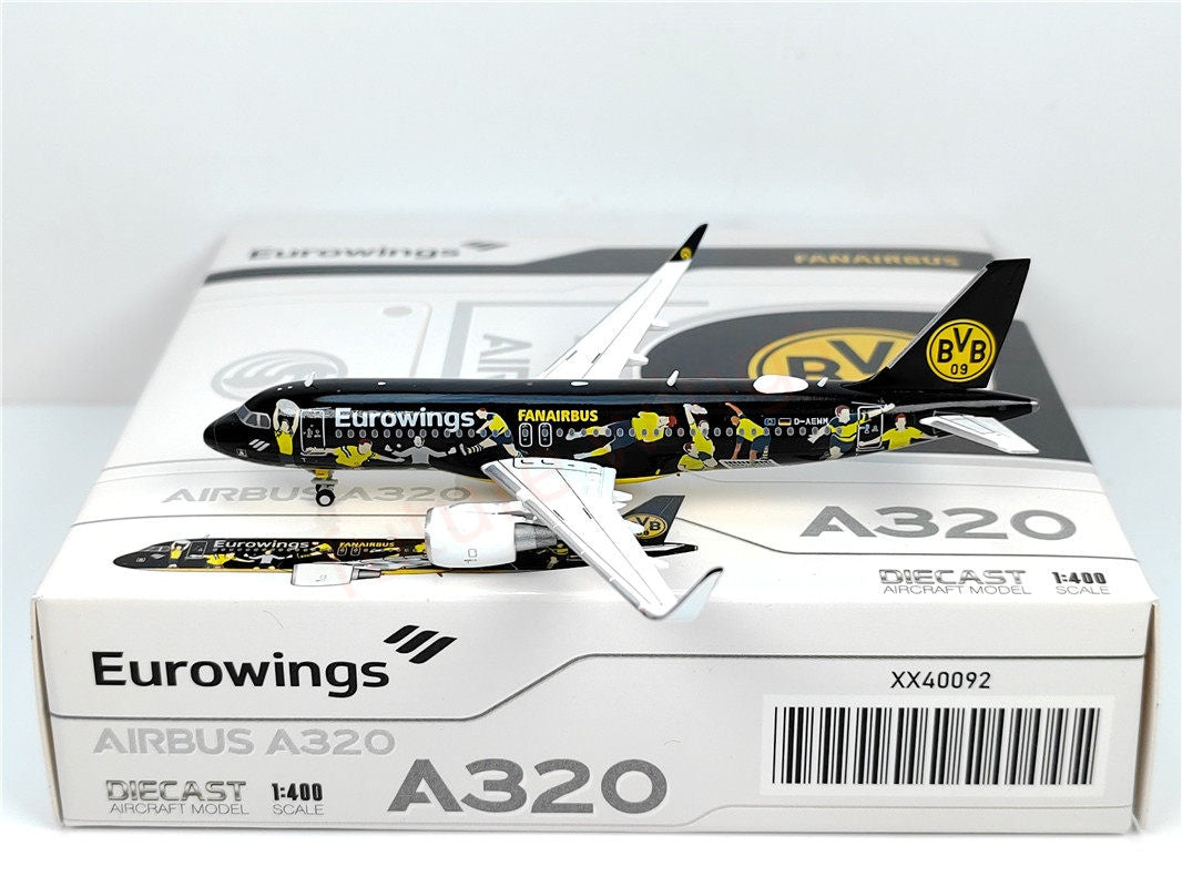 1:400 JC Wings XX40092 Eurowings A320 D-AEWM Aircraft Model+Free Tractor