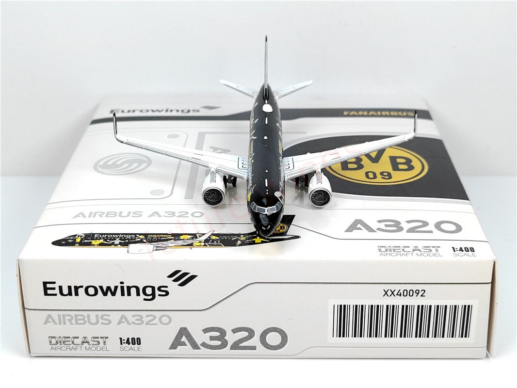 1:400 JC Wings XX40092 Eurowings A320 D-AEWM Aircraft Model+Free Tractor