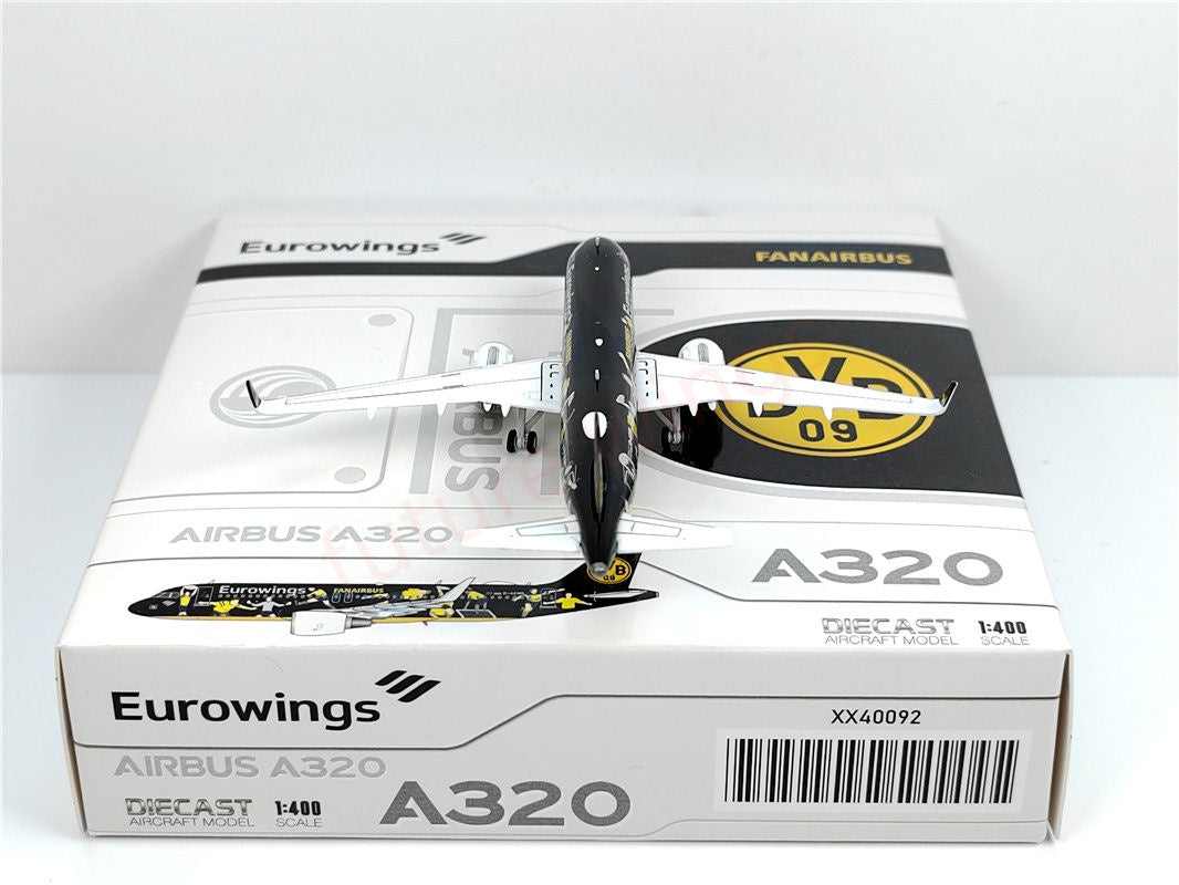 1:400 JC Wings XX40092 Eurowings A320 D-AEWM Aircraft Model+Free Tractor