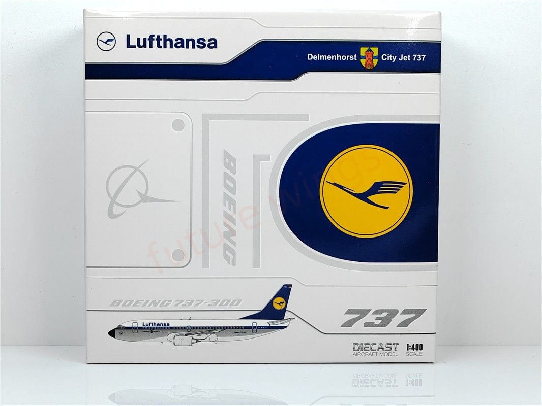 1:400 JC Wings EW4733002 Lufthansa Airlines B737-300 D-ABXC Aircraft Model+Free Tractor