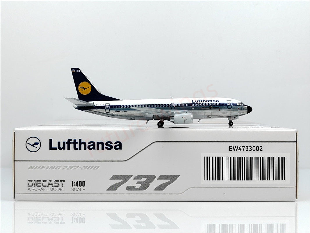 1:400 JC Wings EW4733002 Lufthansa Airlines B737-300 D-ABXC Aircraft Model+Free Tractor