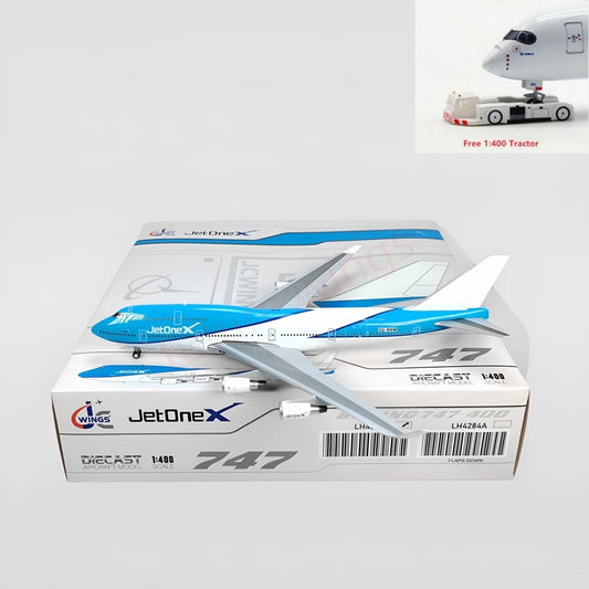 1:400 JC Wings LH4284 JetOneX B747-400 VQ-BWM Aircraft Model+Free Tractor