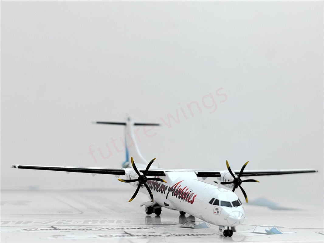 1:400 JC Wings XX40064 Caribbean Airlines ATR-72 9Y-TT Aircraft Model+Free Tractor
