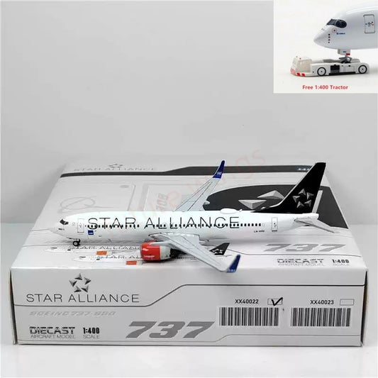 1:400 JC Wings XX40022 SAS B737-800 LN-RRE "STAR ALLIANCE"Aircraft Model+Free Tractor