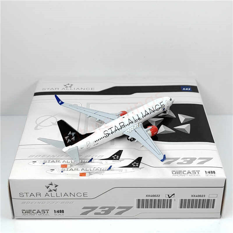 1:400 JC Wings XX40022 SAS B737-800 LN-RRE "STAR ALLIANCE"Aircraft Model+Free Tractor