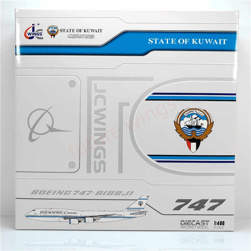1:400 JC Wings LH4347 State of Kuwait B747-8 9K-GAA Aircraft Model+Free Tractor