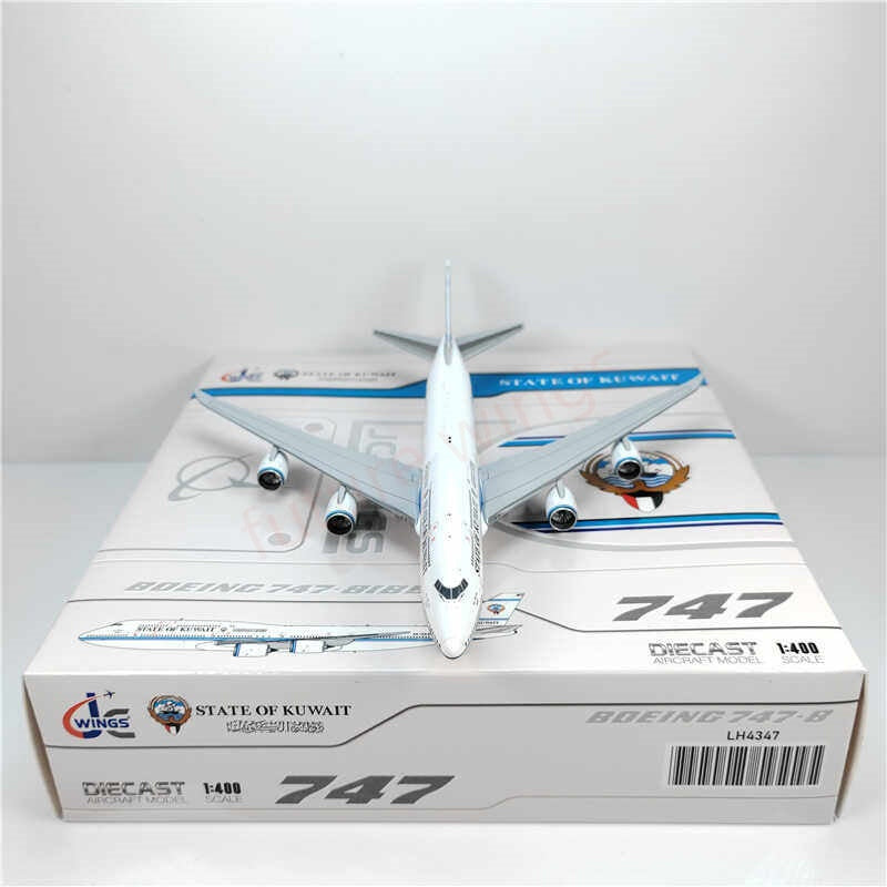 1:400 JC Wings LH4347 State of Kuwait B747-8 9K-GAA Aircraft Model+Free Tractor