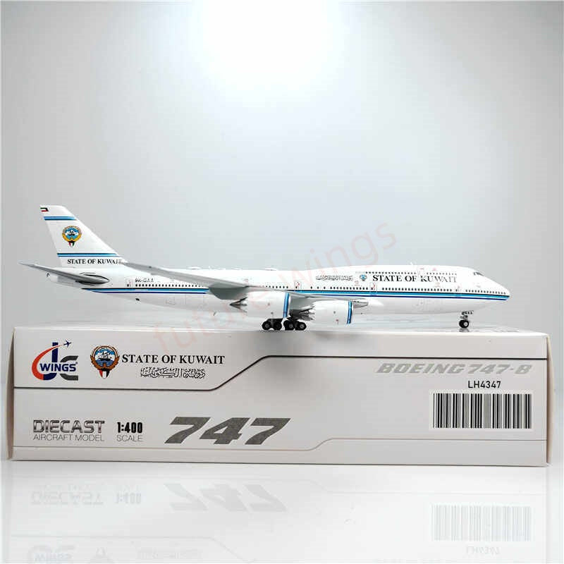1:400 JC Wings LH4347 State of Kuwait B747-8 9K-GAA Aircraft Model+Free Tractor