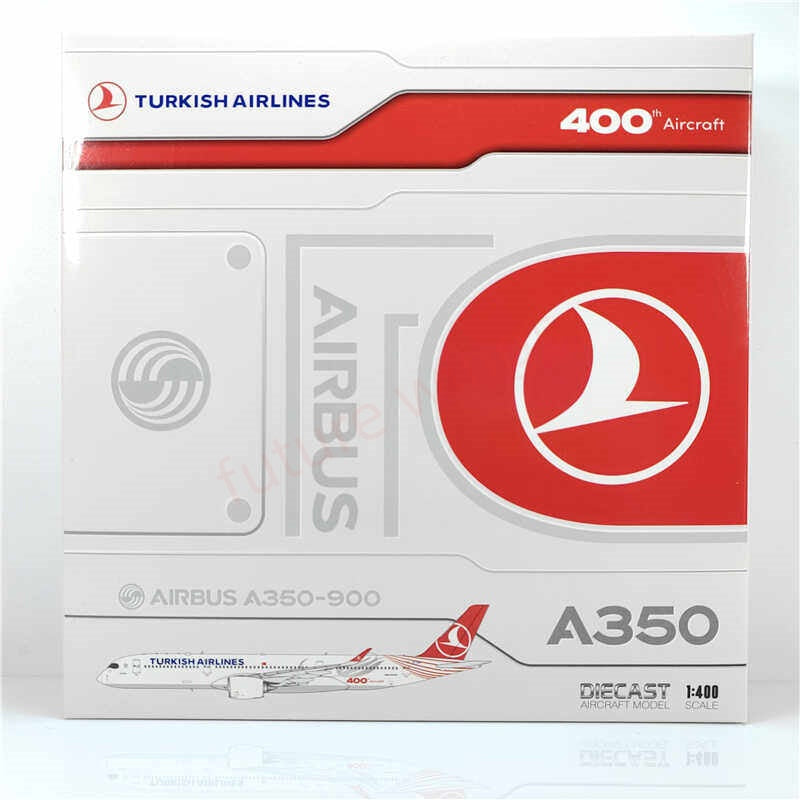 1:400 JC Wings XX40171 Turkish Airlines A350-900 TC-LGH Aircraft Model+Free Tractor