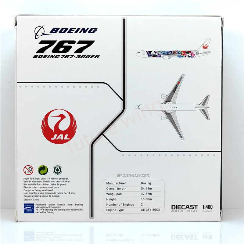 1:400 JC Wings SA4017 JAL B767-300ER JA615J Aircraft Model+Free Tractor