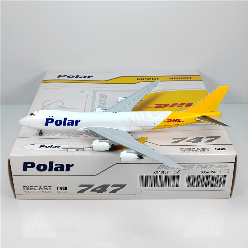 1:400 JC Wings XX40157 Polar B747-8F N852GT Aircraft Model+Free Tractor