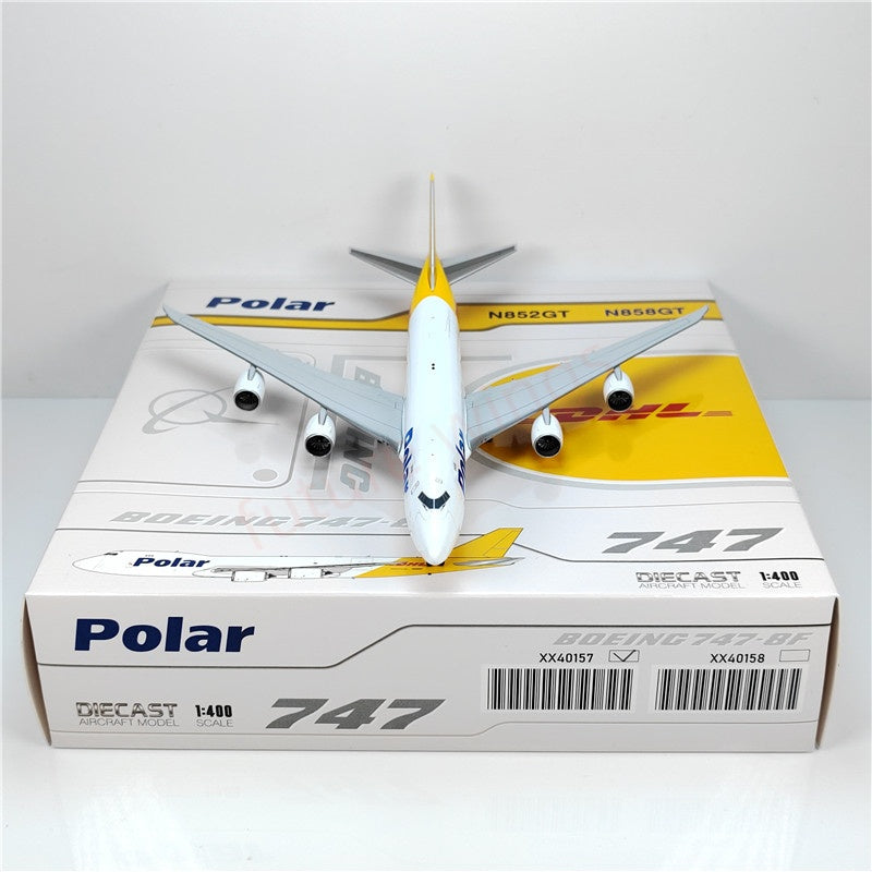 1:400 JC Wings XX40157 Polar B747-8F N852GT Aircraft Model+Free Tractor