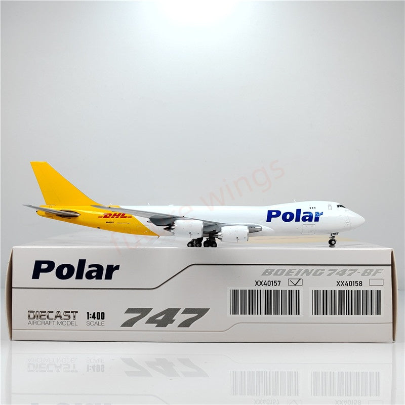 1:400 JC Wings XX40157 Polar B747-8F N852GT Aircraft Model+Free Tractor