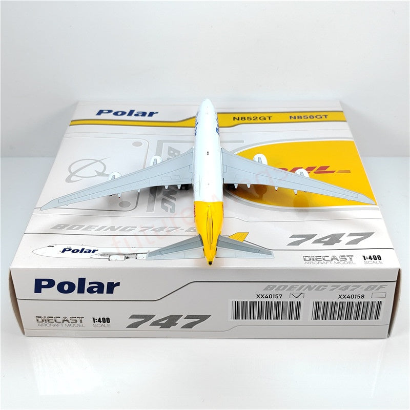 1:400 JC Wings XX40157 Polar B747-8F N852GT Aircraft Model+Free Tractor
