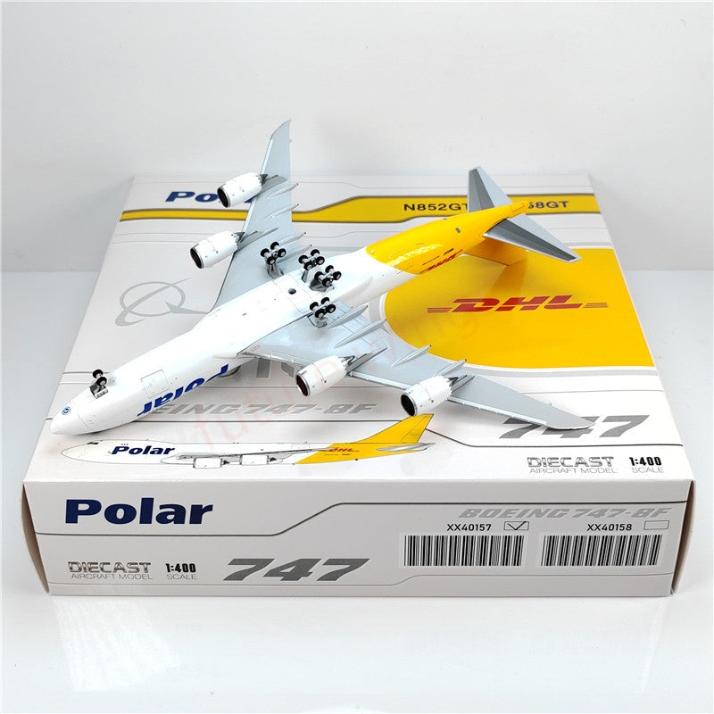 1:400 JC Wings XX40157 Polar B747-8F N852GT Aircraft Model+Free Tractor
