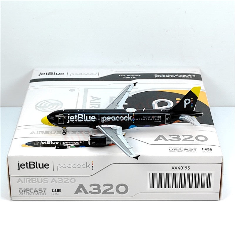 1:400 JC Wings XX40195 Jetblue A320 N706JB Aircraft Model+Free Tractor