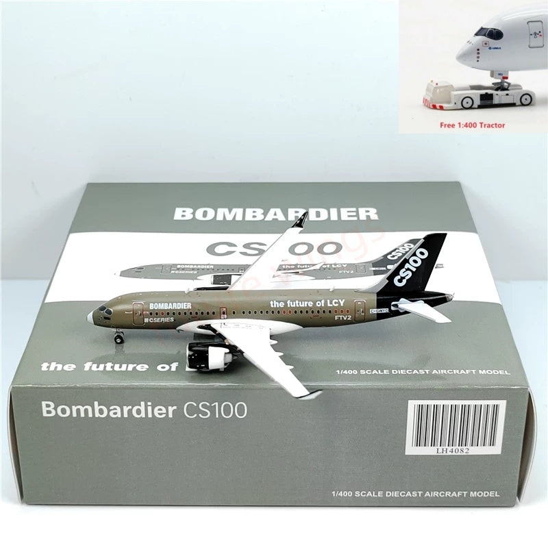 1:400 JC Wings LH4082 Bombardier CS100 C-GWYD Aircraft Model+Free Tractor