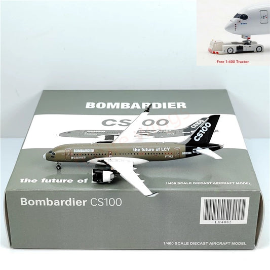 1:400 JC Wings LH4082 Bombardier CS100 C-GWYD Aircraft Model+Free Tractor