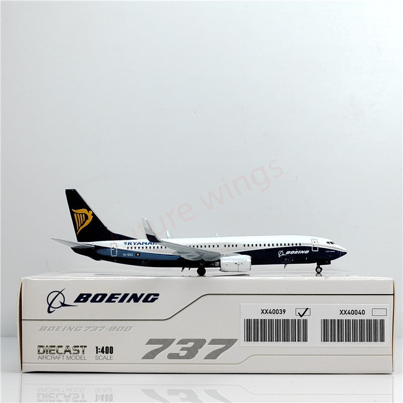 1:400 JC Wings XX40039 Ryan Air B737-800 EI-DCL Aircraft Model+Free Tractor