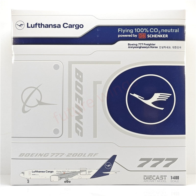 1:400 JC Wings XX40226C Lufthansa Airlines B777-200F D-ALFG Aircraft Model+Free Tractor