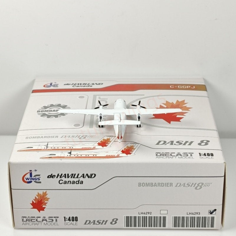 1:400 JC Wings LH4293 Dash8 Q100 C-GGPJ Aircraft Model+Free Tractor