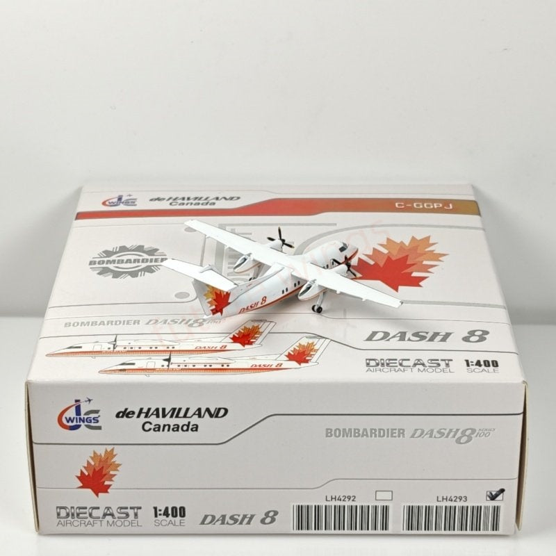 1:400 JC Wings LH4293 Dash8 Q100 C-GGPJ Aircraft Model+Free Tractor