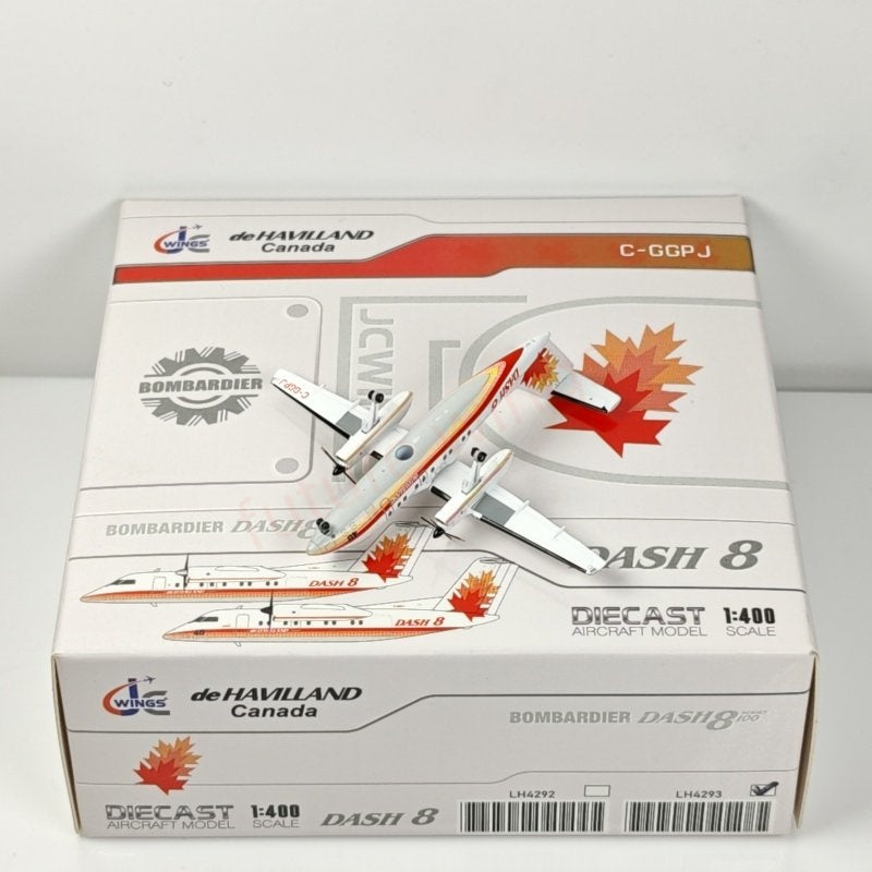 1:400 JC Wings LH4293 Dash8 Q100 C-GGPJ Aircraft Model+Free Tractor