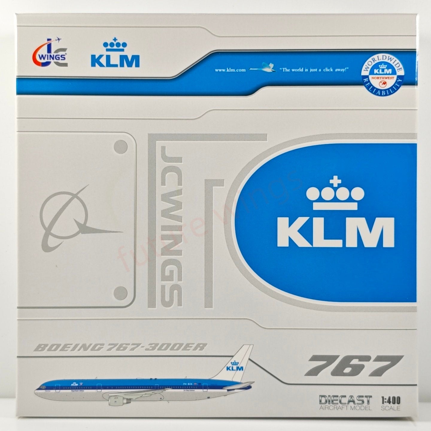 1:400 JC Wings XX4993 KLM B767-300ER BH-BZF Aircraft Model+Free Tractor