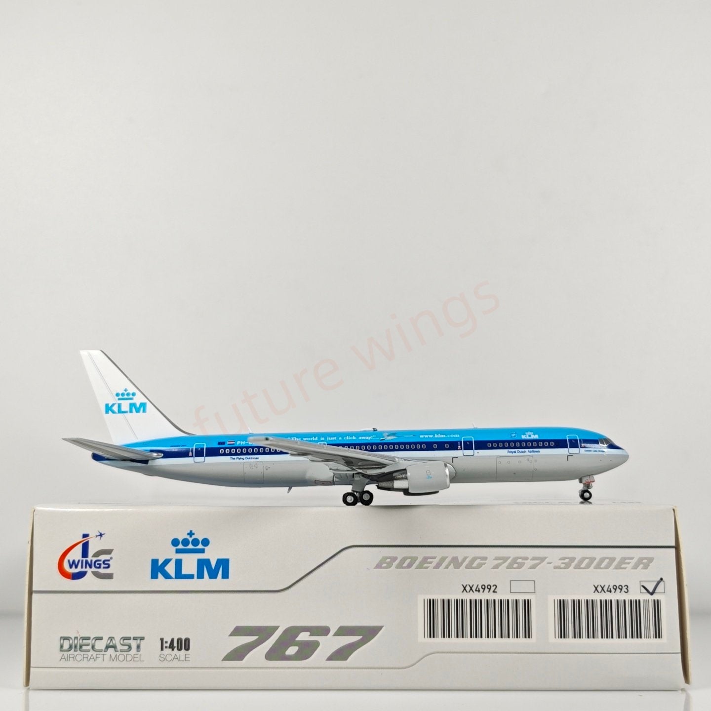 1:400 JC Wings XX4993 KLM B767-300ER BH-BZF Aircraft Model+Free Tractor