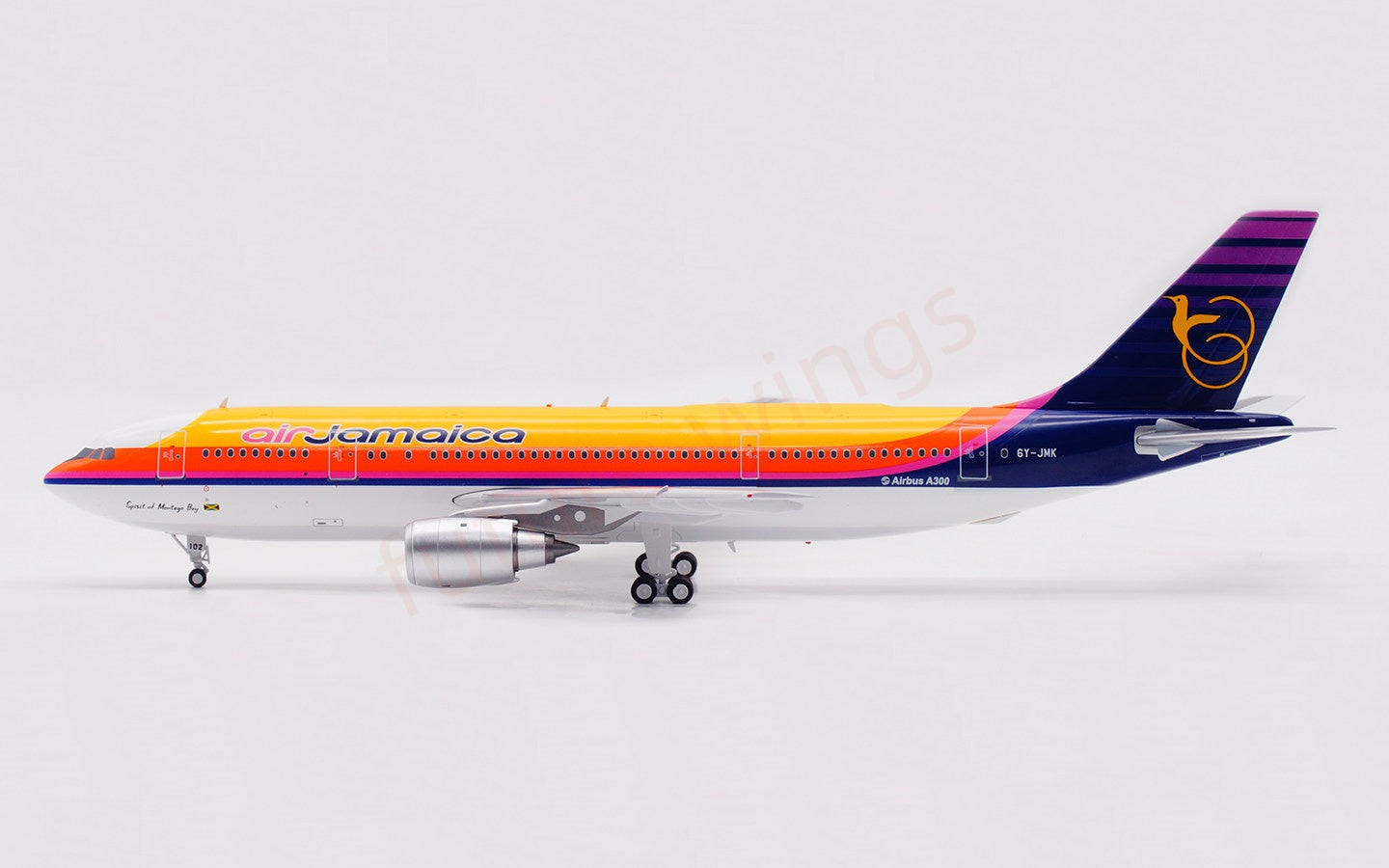 1:200 InFlight200 Air Jamaica A300B4 6Y-JMK Diecast Aircraft Model With Stand