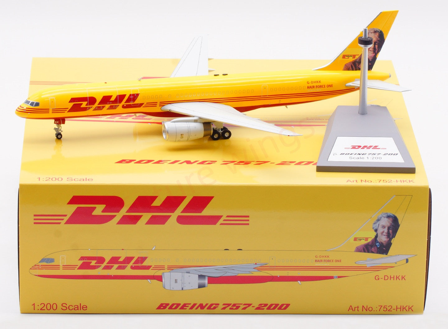 1:200 B-Models(InFlight200) DHL B757-200 G-DHKK Diecast Aircraft Model