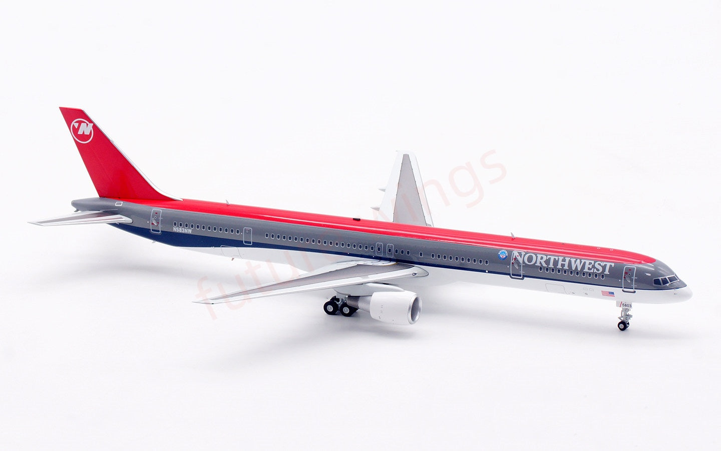 1:200 B-Models(InFlight200) NorthWest Airlines B757-300 N583NW Diecast Aircraft Model