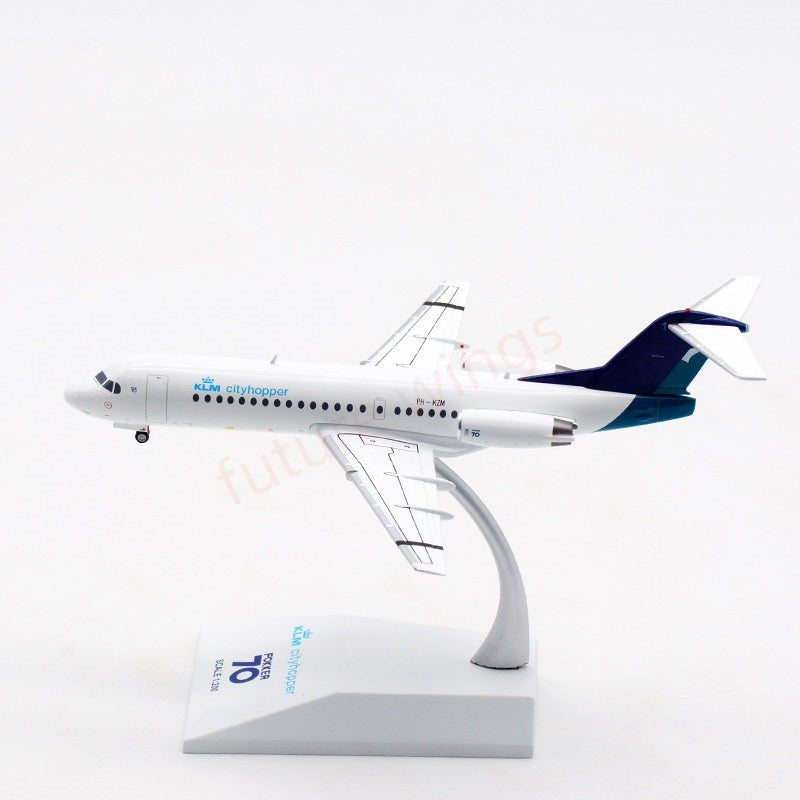 1:200 JC Wings EW2F70003 KLM Fokker70 PH-KZM Diecast Aircraft Model With Stand