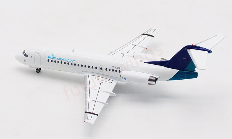 1:200 JC Wings EW2F70003 KLM Fokker70 PH-KZM Diecast Aircraft Model With Stand