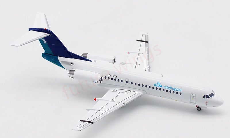 1:200 JC Wings EW2F70003 KLM Fokker70 PH-KZM Diecast Aircraft Model With Stand