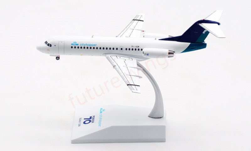1:200 JC Wings EW2F70003 KLM Fokker70 PH-KZM Diecast Aircraft Model With Stand
