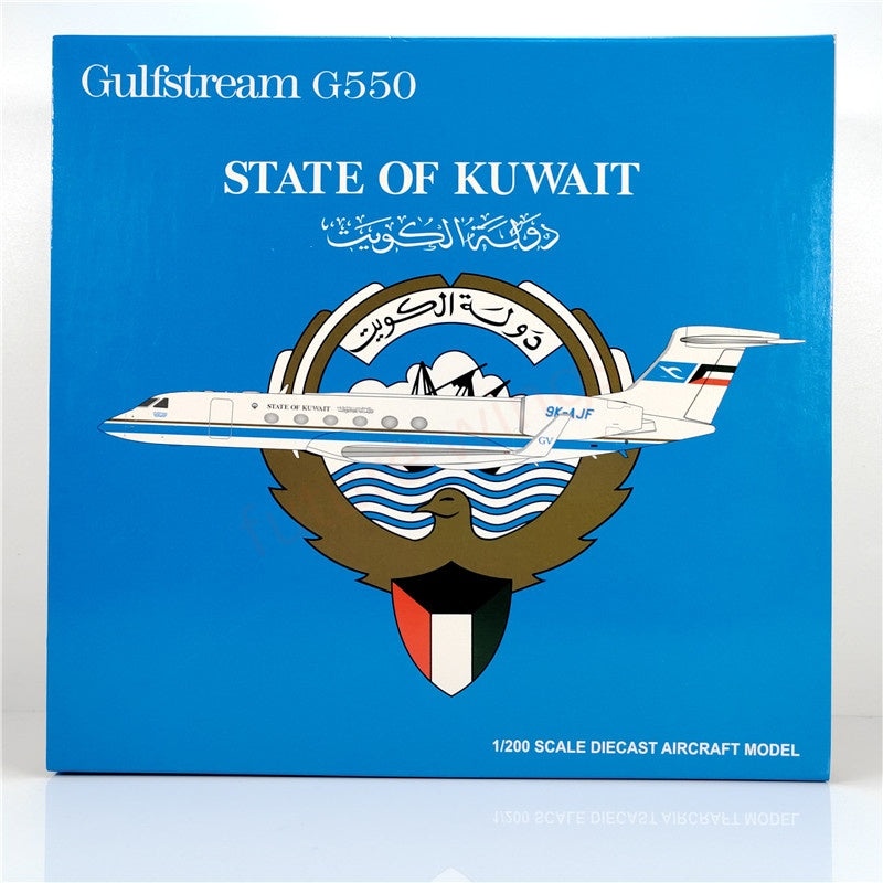 1:200 JC Wings LH2295 STATE OF KUWAIT Gulfstream G-V 9K-AJF Diecast Aircraft Model